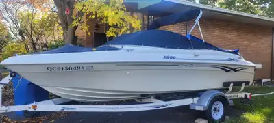 Bateau Thunder Fresh 2006 avec remorque, c'est un 18 pieds. Moteur 3.0 litres Mercruser 207 heures a...