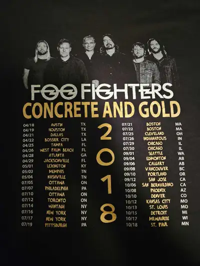 Foo Fighters Concert T-Shirt, View more