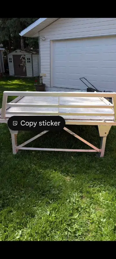 Sled or atv deck. Also used for sxs. Has 10' ramps for sled and have 12' folding ramps for atv or sx...