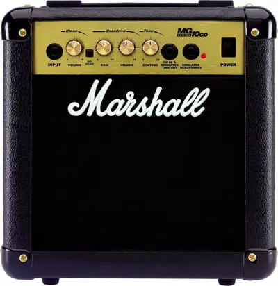 Marshall MG10CD 2-Channel 10-Watt 1x6.5" Guitar Combo Amplifier, View more