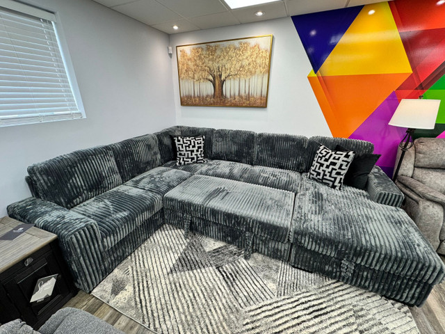New 4-Piece Sectional Sofa Bed With Reversible Storage Chaise in Couches & Futons in Woodstock