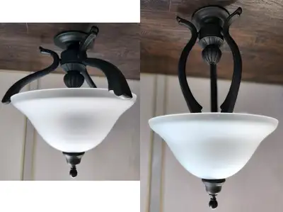 Ceiling Light Fixtures in Good Working Condition, View more