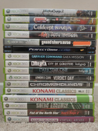 Xbox, Xbox 360, and Xbox One games