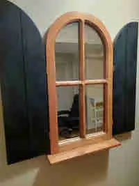 SOLID WOOD VINTAGE MIRROR, View more