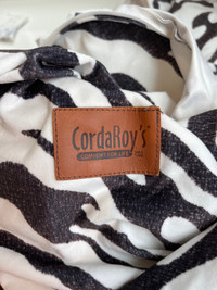 CordaRoy’s Bean Bag Cover: zebra print 