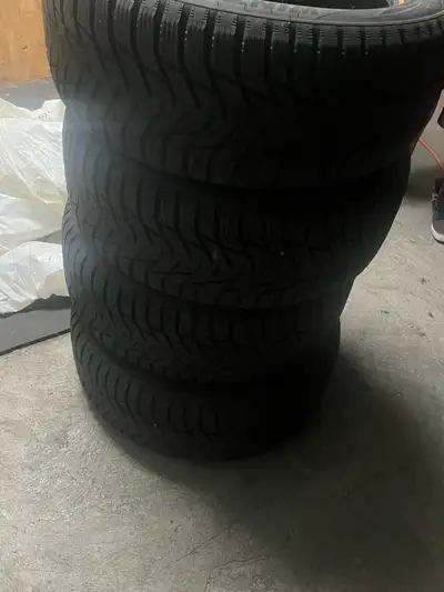 Half a season used. Not on rims.