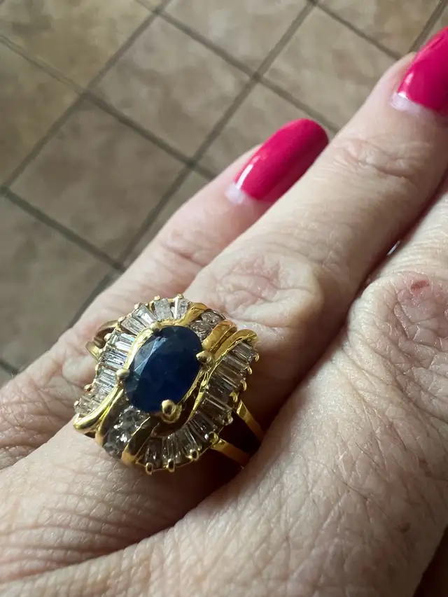 14 k sapphire ring in Jewellery & Watches in Edmonton - Image 4