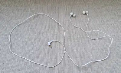 White Wired Earbuds, View more