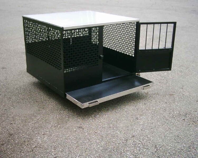 DOG Transport Cage Solid Aluminum Construction K9 Crate Accessories