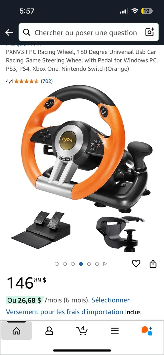 steering wheel for pc in PC Games in Longueuil / South Shore - Image 4
