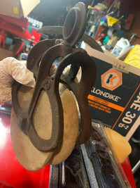 Wood and Cast Iron Antique Rope Pulley for $70
