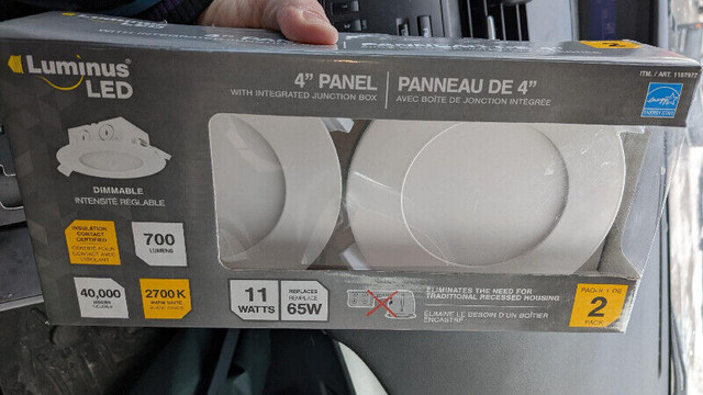 Luminus LED 4" PANEL - 2 pack in Electrical in Mississauga / Peel Region - Image 2