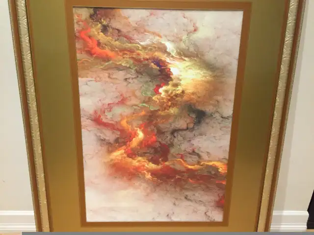 Home Decor Wall Art Large Gold Abstract Art Frame in Home Décor & Accents in Mississauga / Peel Region - Image 11