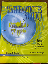 Mathématique 3000 cahier d’exercices math secondaire 1