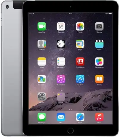 Apple MGGX2CL/A IPad AIR 2 Wi-Fi Cellular 16GB Space Grey LTE Specifications: Display Size: 9.7 in D...