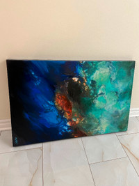 LARGE Abstract Textured Painting (certified)