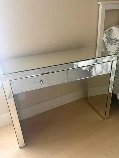 Urban Barn Mirrored Console Table / Writing Desk –  $75, View more