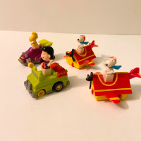Vintage 1960s 70s Peanuts Snoopy Racer Woodstock and Lucy Cars