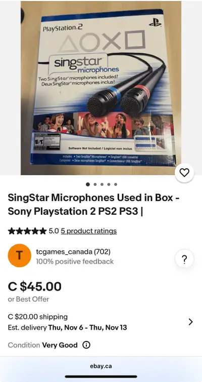 *2* SingStar Microphones barely used, View more