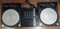 Technics SL-1210MK5 turntables and Pioneer DJM-700 4-ch DJ Mixer