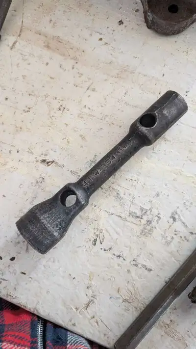 Vintage Double Ended Lug wrench Tool for heavy trucks, View more