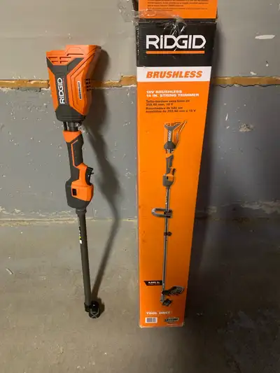 RIDGID 18V lawn trimmer , View more