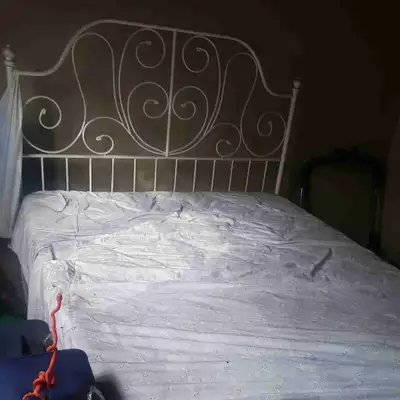 Double bed with mattress, View more