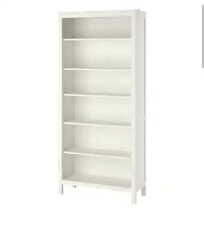 New in box Ikea HEMNES Bookcase, white stain, 90x197 cm, View more