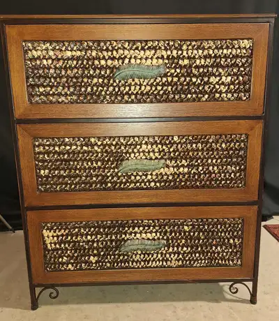 Real wood dresser, documents file organizer cabinet., View more