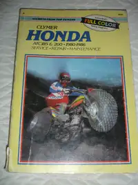 Honda Vintage ATV Clymer repair manuals