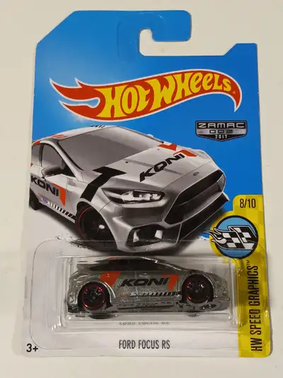 For sale. Hot Wheels Ford Focus RS Zamac HTF 8/10 NIP 2017. Please see pictures for details. $10. Pi...