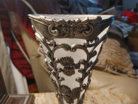 FIRST $65 TAKES IT ~ VERY RARE EP Zinc Large Cone Vase ~