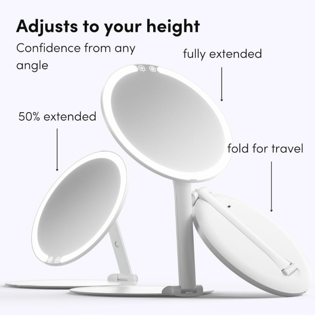 Rechargeable Travel Makeup Mirror with LED Light - brand new in in Other in Markham / York Region - Image 4