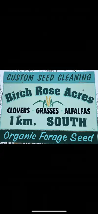 Birch Rose Acres Ltd buys, cleans and sells forage seed. Some forage seeds tap and creeping root alf...