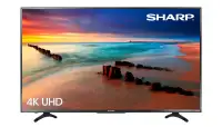 Sharp 55" 4K LED ROKU TV with Wall Mount