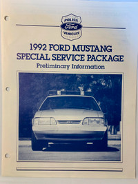 1992 Ford Police Vehicles Sales Literature Folder Brochures