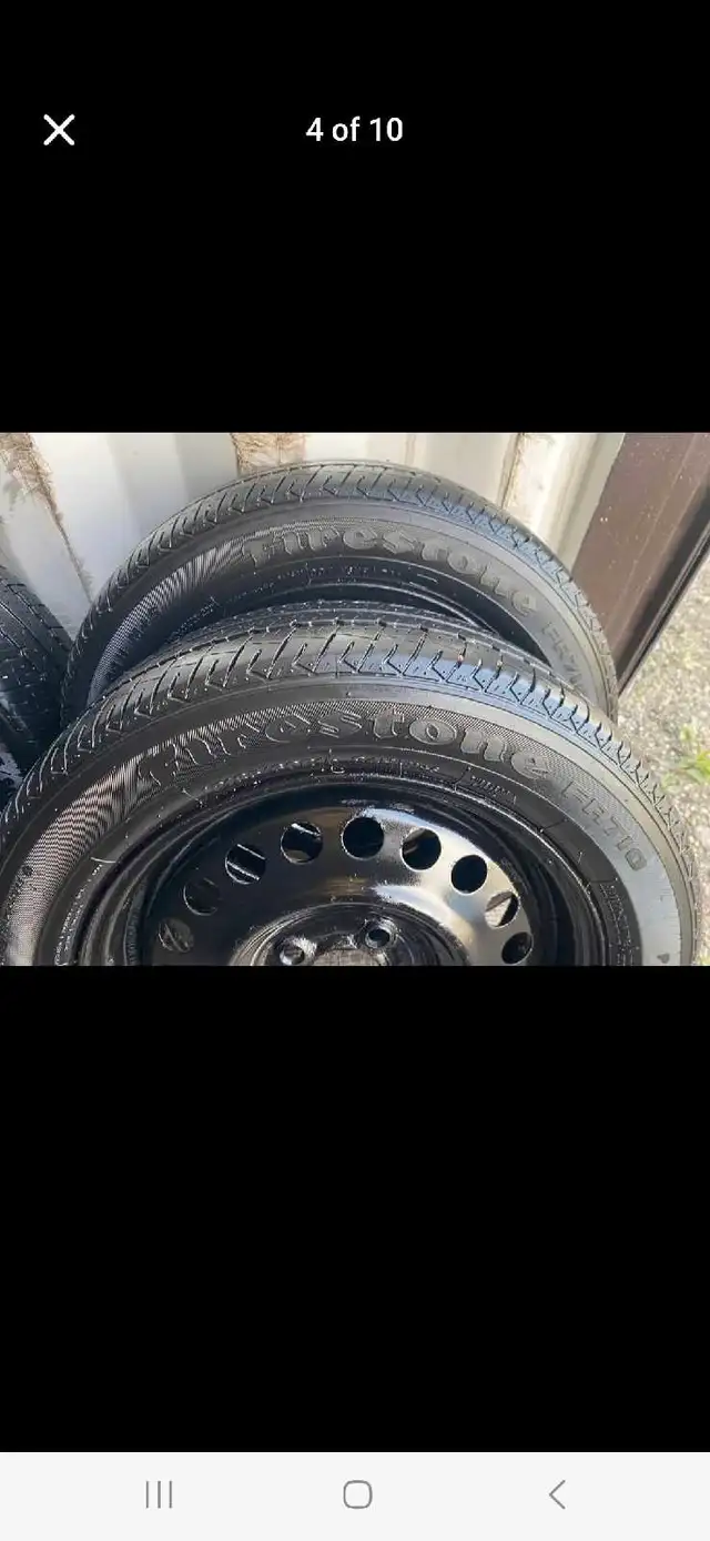 Set of 4 FIRESTONE all season tires with rims (185 60 15) in Tires & Rims in Oakville / Halton Region - Image 4