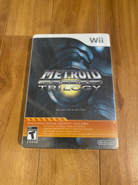 METROID TRILOGY NINTENDO WII COMPLET AVEC POSTER COMME NEUF  