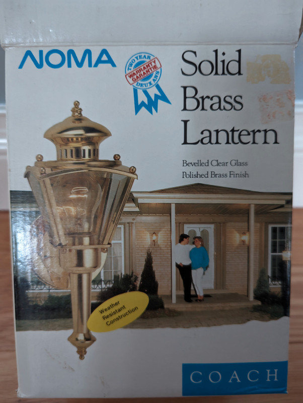 Noma New Outdoor Wall Light Fixture - Solid Brass in Outdoor Lighting in Mississauga / Peel Region
