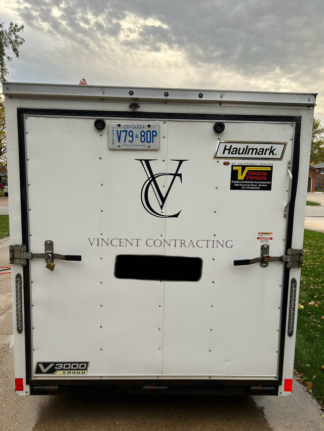 6x12 enclosed haulmark trailer  in Cargo & Utility Trailers in Windsor Region - Image 3