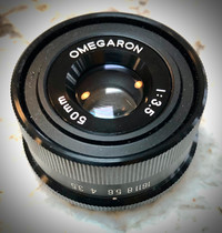 Omegaron 50mm, f/3.5 Enlarging Lens – Very Sharp!