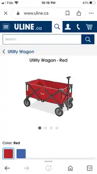 Utility Red Outdoor Wagon Brand New