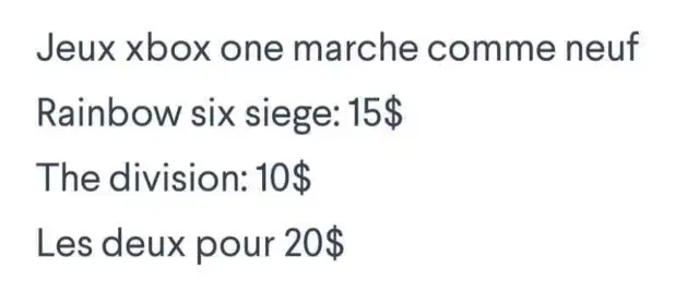 2 xbox one jeux game division rainbow six siege in XBOX One in Laval / North Shore - Image 9