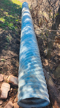 Metal culvert water drainage pipe