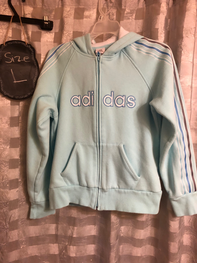 LADIES ADIDAS FULL ZIP HOODIE - LARGE, View more