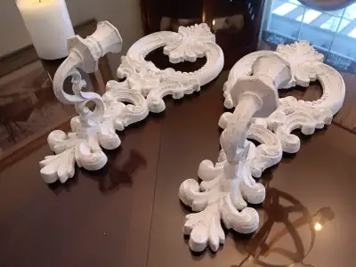 Set of 2 - Wall Sconces White 'French Country', View more