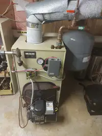 OIL fired hot water boiler with all accessories