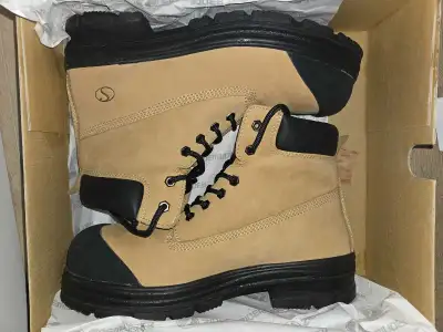 Sidewinder tan high cut steel toe work boots, View more