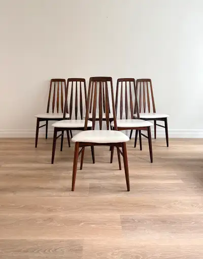 6x EVA rosewood chairs. Price per ONE, View more