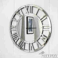 18 inch acrylic mirrored wall clock